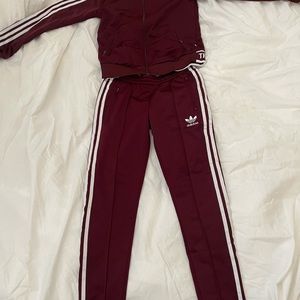 ADIDAS 3 stripes track suit x-small